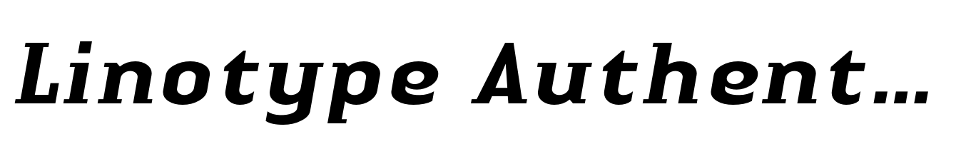 Linotype Authentic Small Serif Medium Italic